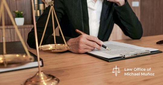 Lawyer writes legal document